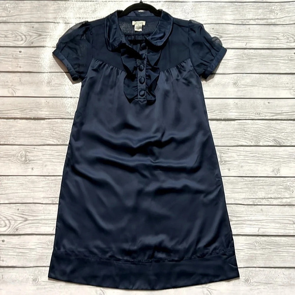 🌻Y2K 2eNV sz. S Navy Blue Dress w/tie back - Picture 1 of 10